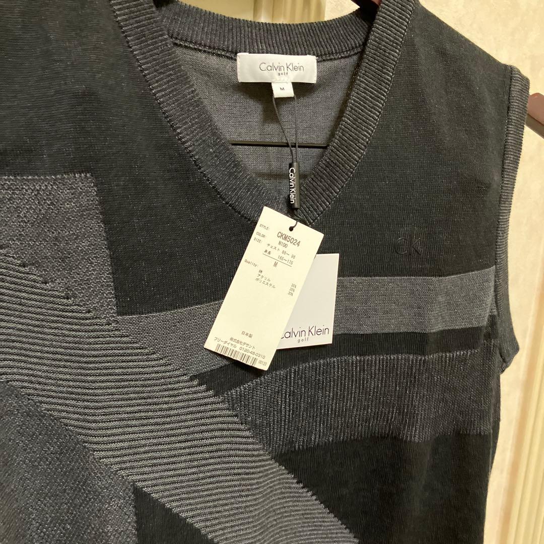 新品未使用　  メンズ ベスト M ブラック系