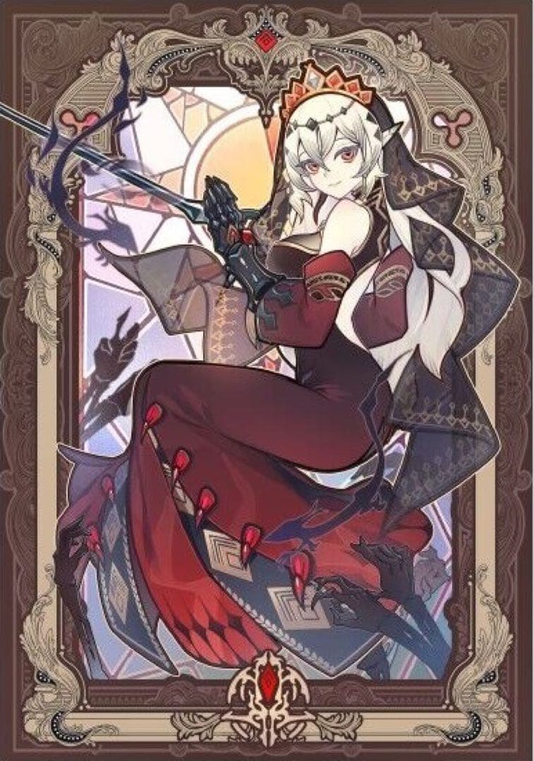 【匿名配送】白の聖女 エレクシア、赫の聖女 カルテシア 60枚入スリーブ