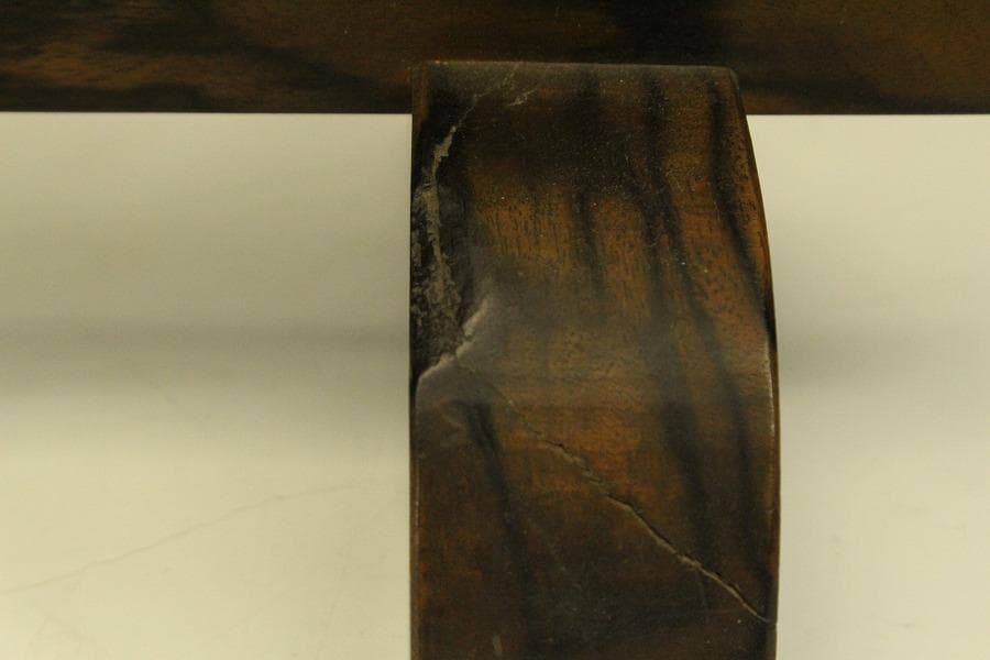 武具 日本刀 刀掛 黒柿 時代物(ZE651)