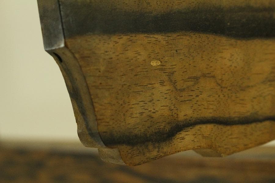 武具 日本刀 刀掛 黒柿 時代物(ZE651)