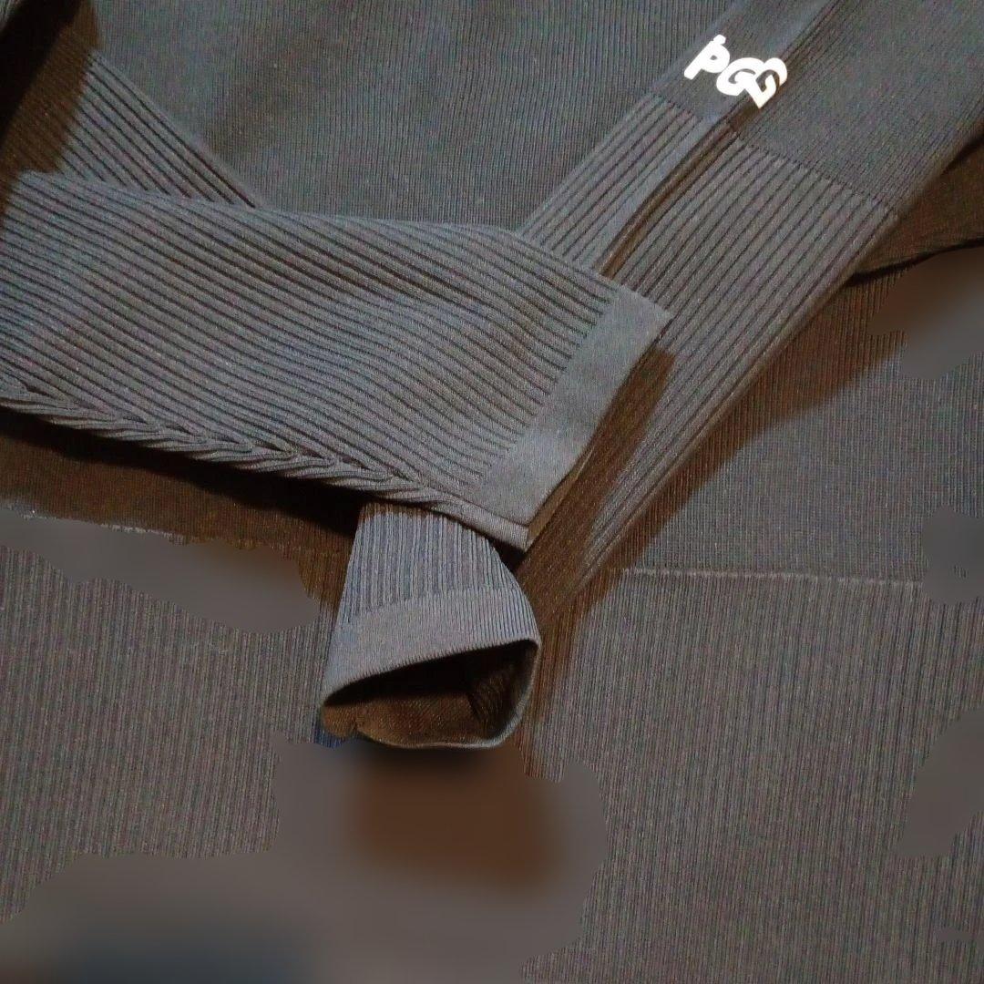 未使用！PGG 濃紺リブ編み セーターサイズL