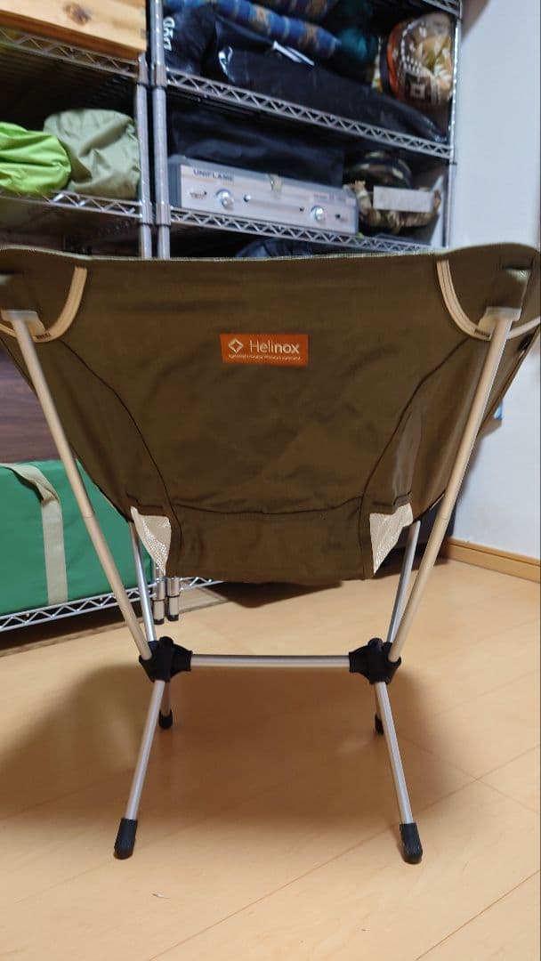 【美品】Helinox アウトドアチェア オリーブグリーン