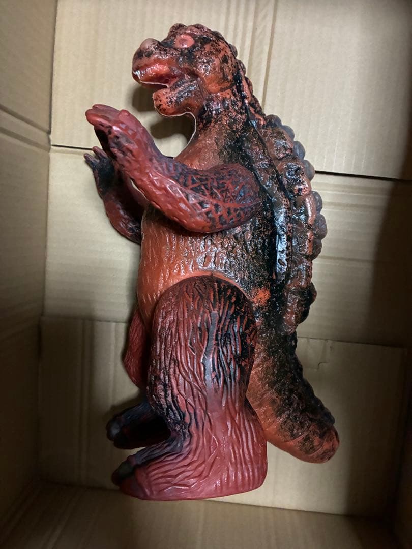 当時物　無版権　パチ　ゴジラ　ポリ　ソフビ　怪獣　ブルマァク　マルサン　恐竜