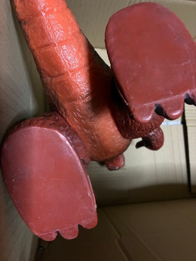 当時物　無版権　パチ　ゴジラ　ポリ　ソフビ　怪獣　ブルマァク　マルサン　恐竜