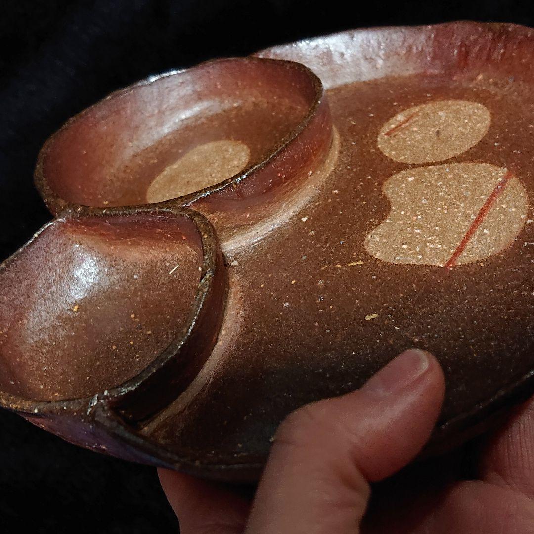 【2324】.プレートセット…備前焼