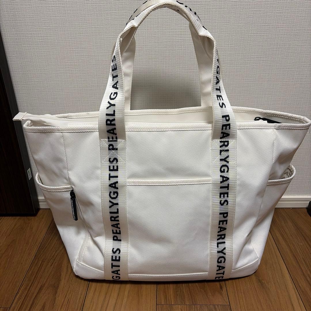 PEARLY GATES ホワイトトートバッグ