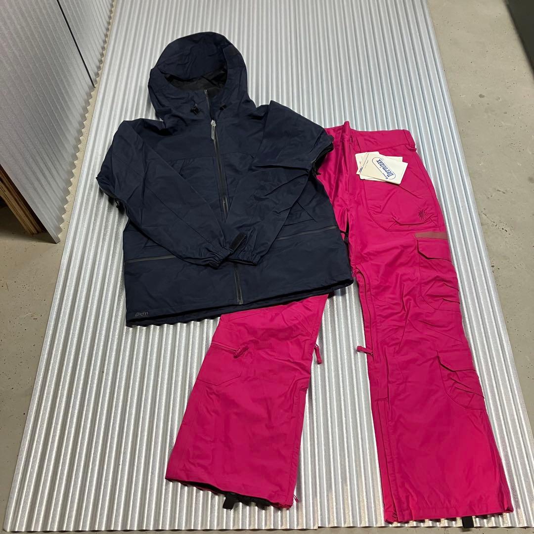 未使用　グリーンクロージング　オガジャケット　p01パンツ　スノボウェア　上下