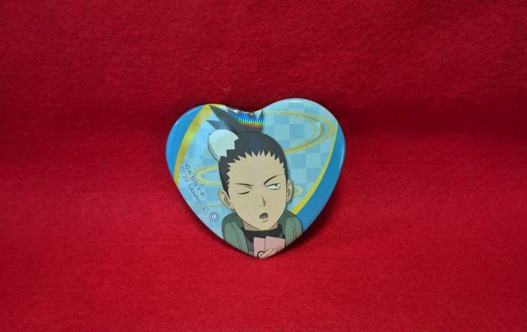 NARUTO 缶バッジ ホログラム 奈良シカマル サンリオ