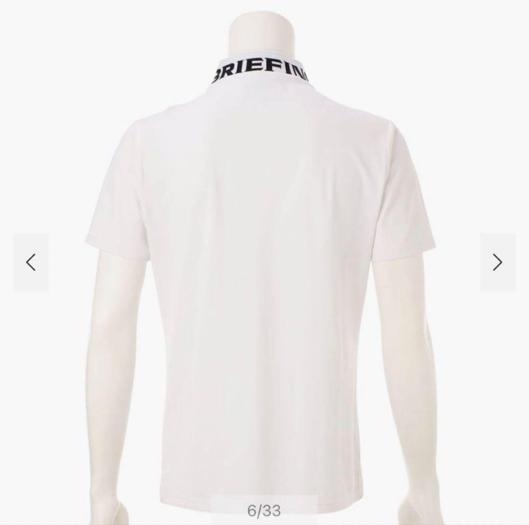 【新品・タグ付き】BRIEFING メンズ モックネック ハーフジップ 白 L