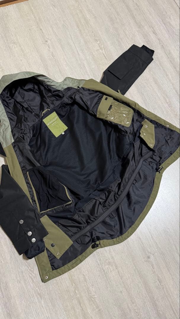 スノーボードジャケット オリーブグリーン ブラック