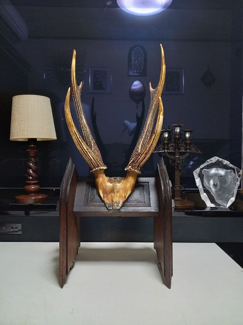 希少　アイヌ　民芸　楔　手彫り　ヴィンテージ　ハンティングトロフィー