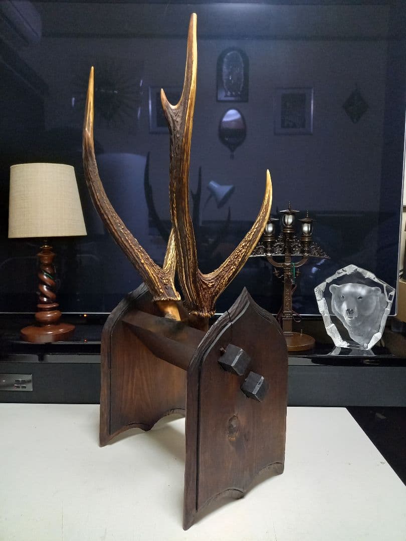 希少　アイヌ　民芸　楔　手彫り　ヴィンテージ　ハンティングトロフィー