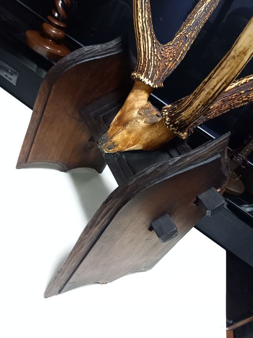 希少　アイヌ　民芸　楔　手彫り　ヴィンテージ　ハンティングトロフィー