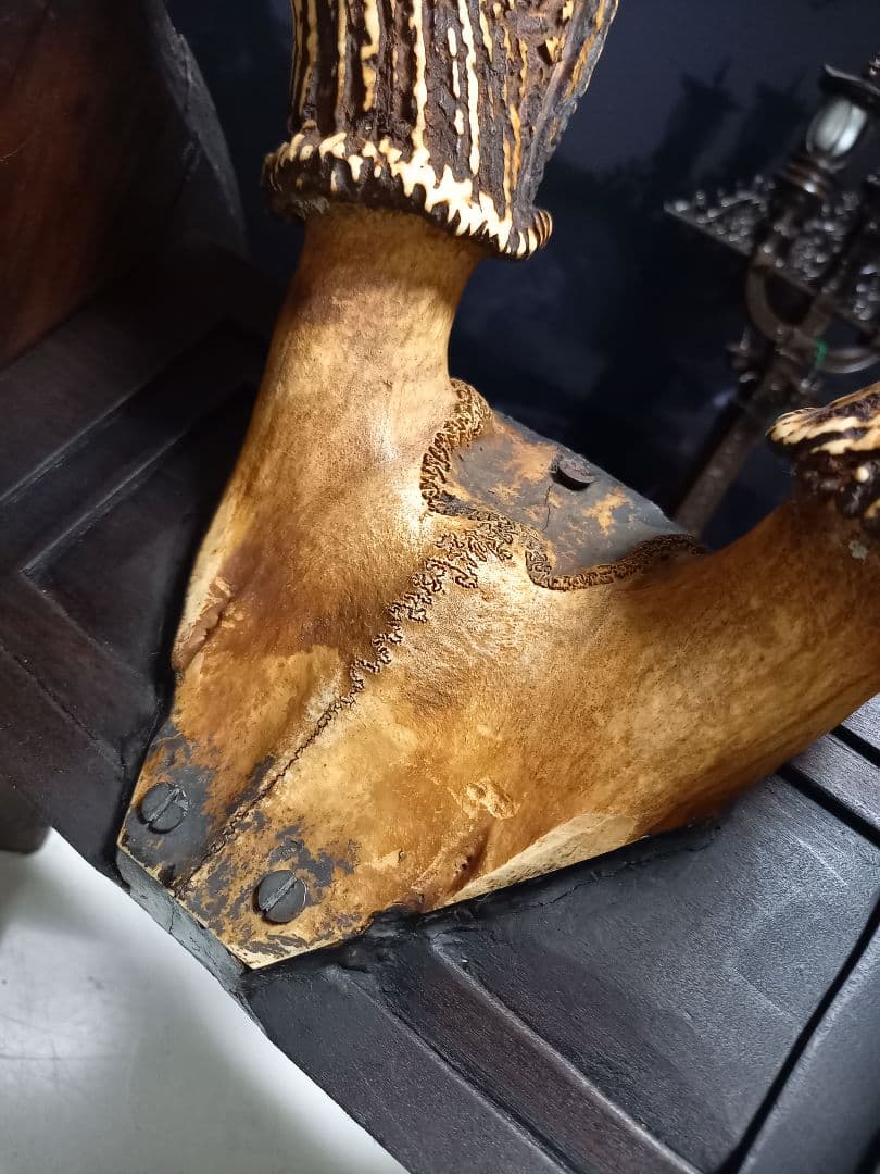 希少　アイヌ　民芸　楔　手彫り　ヴィンテージ　ハンティングトロフィー