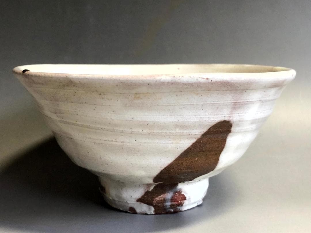 茶碗■龍清焼 北濱珠龍 能登 輪島市 白釉 抹茶茶碗 お茶道具 時代物 骨董品■