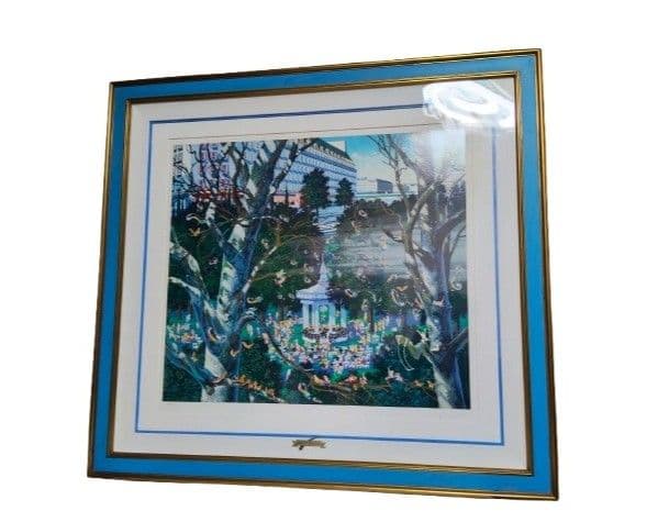 引き取り限定 ヒロヤマガタ シルクスクリーン 子供達の音楽会 山形博導