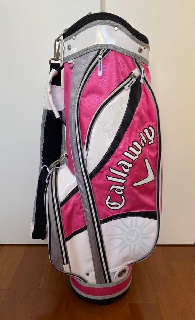 送料込み キャロウェイ ピンク ソレイユ　レディース ゴルフ キャディーバッグ
