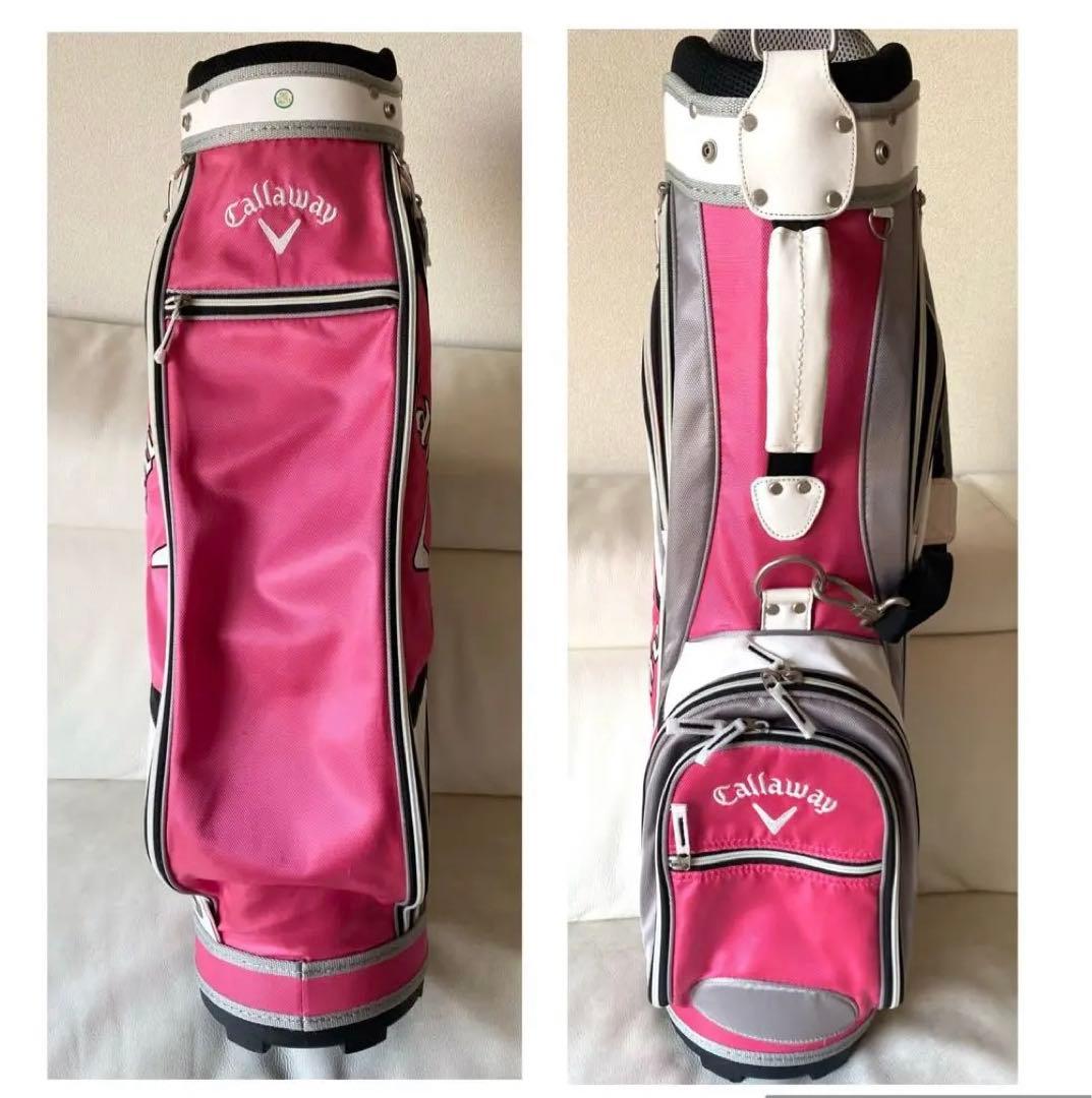 送料込み キャロウェイ ピンク ソレイユ　レディース ゴルフ キャディーバッグ