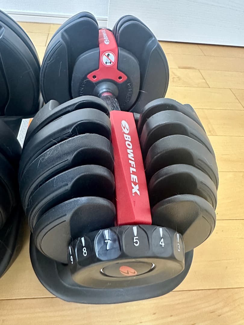 ①　①・② 共通（Bowflex 可変式ダンベル／1個ずつ）