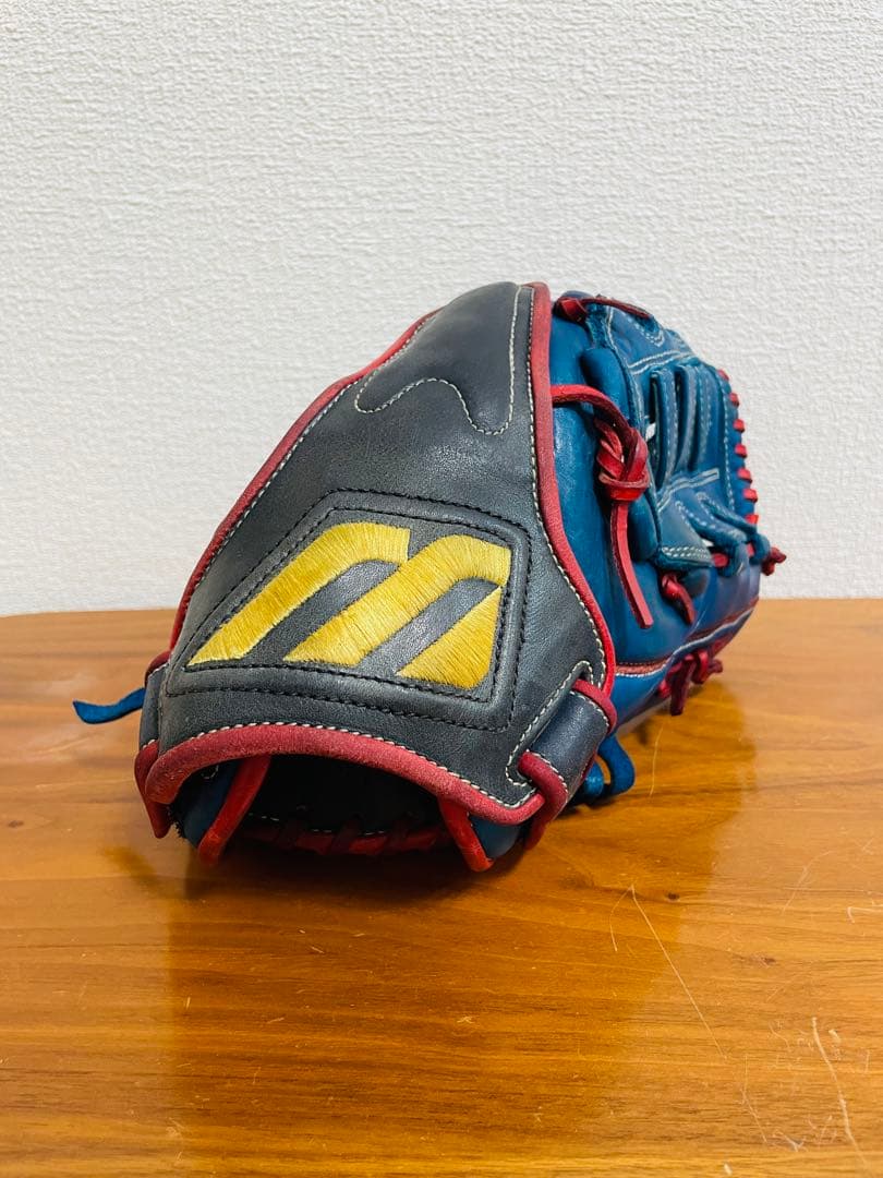 ✨美品✨ミズノ　MIZUNO 野球グローブ　青　ブルー　旧ミズノ　希少品❣️