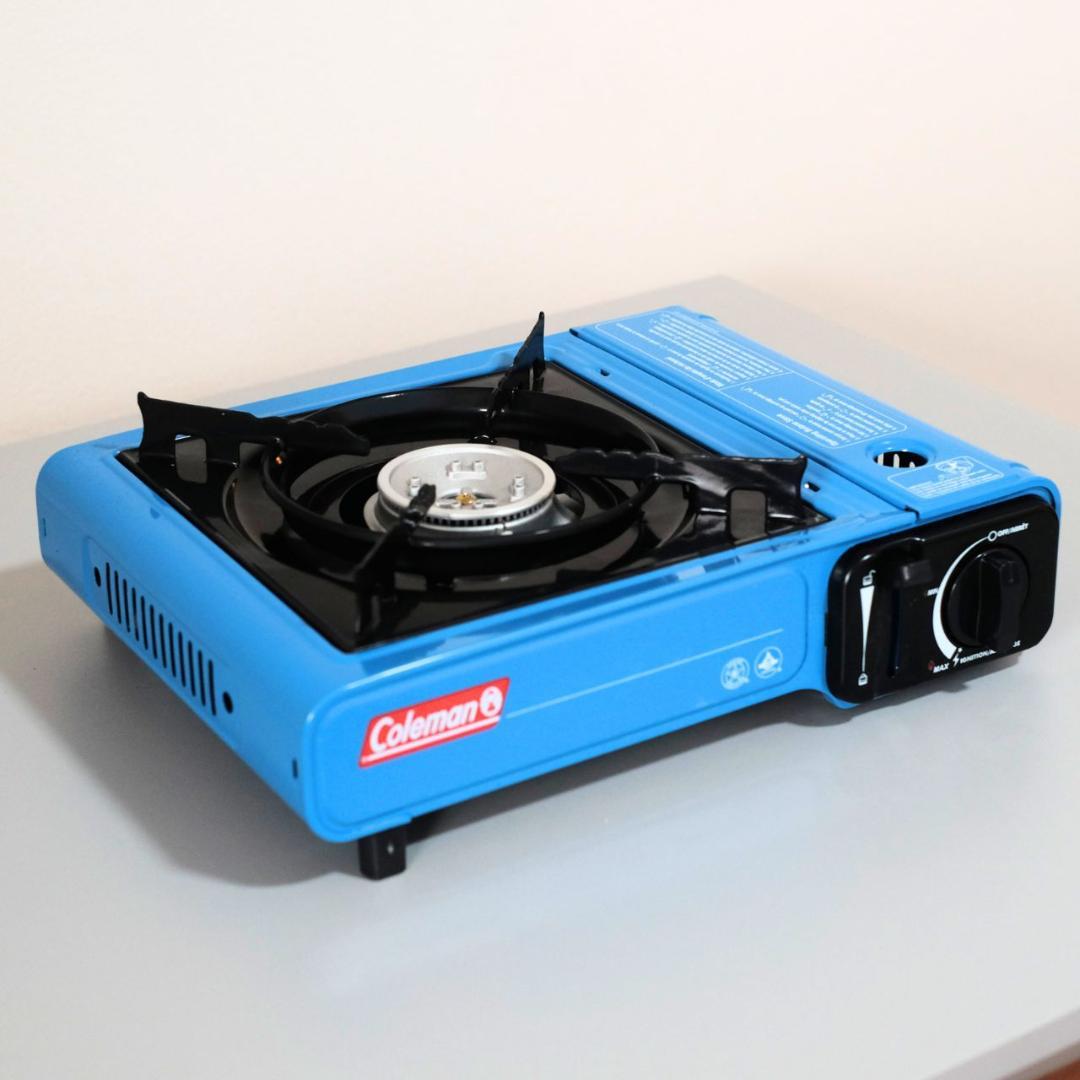 Coleman カセットコンロ 青 収納ケース付き アメリカ限定 日本未発売