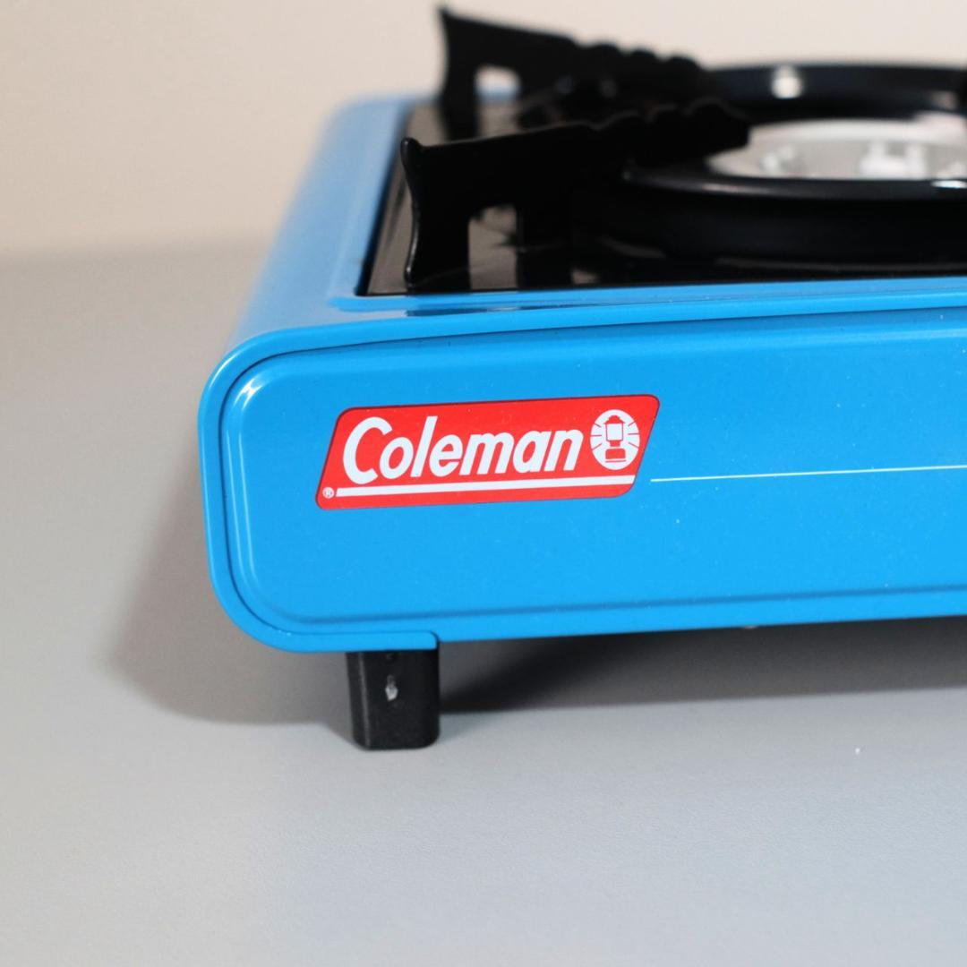 Coleman カセットコンロ 青 収納ケース付き アメリカ限定 日本未発売