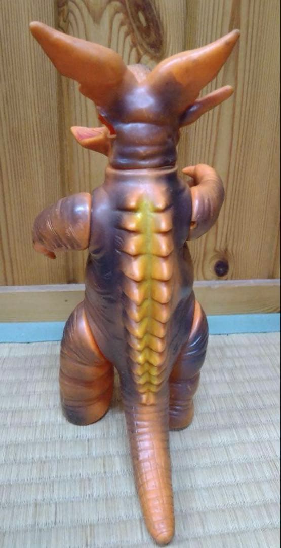 当時物マルサン ガボラ ソフビ 怪獣 ウルトラマン　角1本欠品