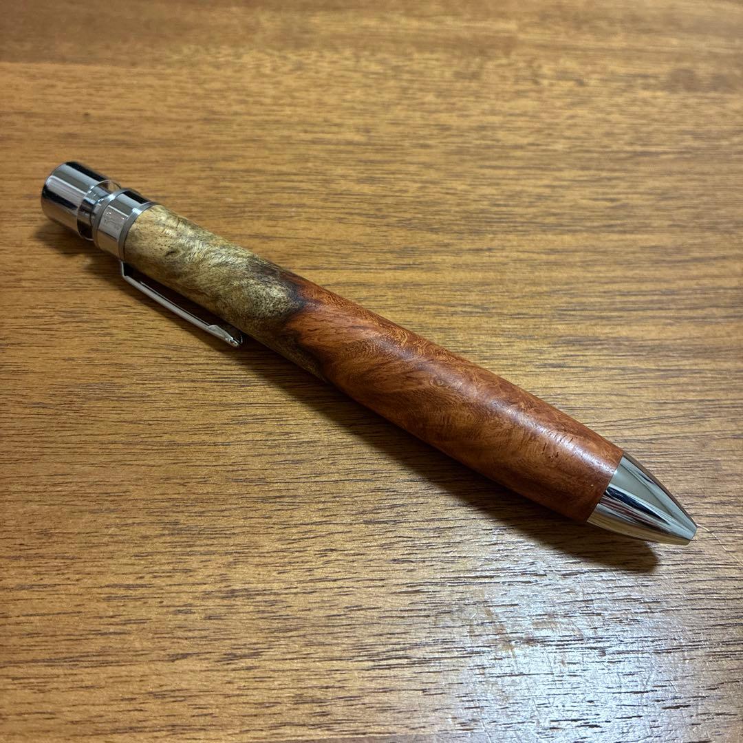 【新品】工房 楔 グラッソ 多色ボールペン 木軸 花梨 しーさー 野原工芸