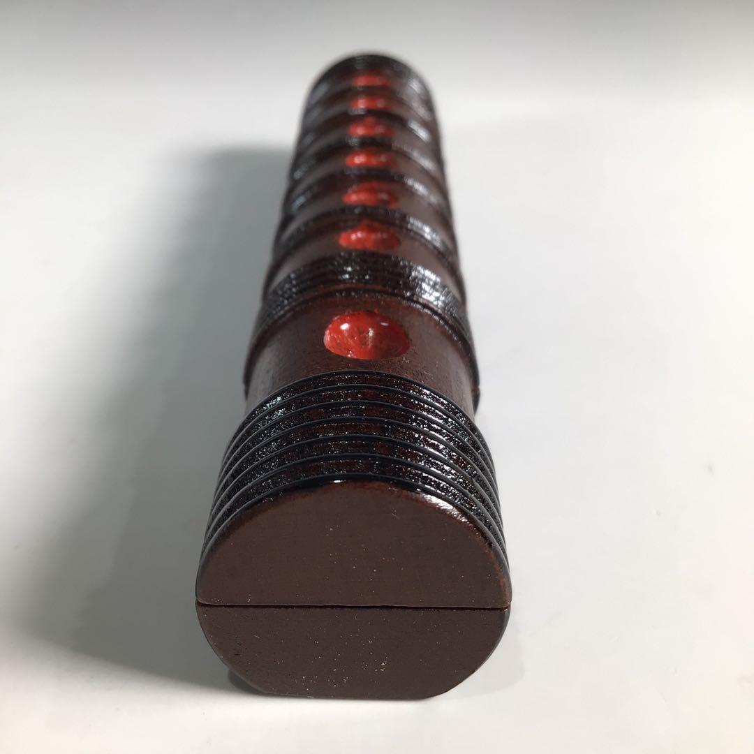 Ｎ５２０　N373 2点‼️『高橋正良作』『内金塗』『笛香合』　共箱　茶道具