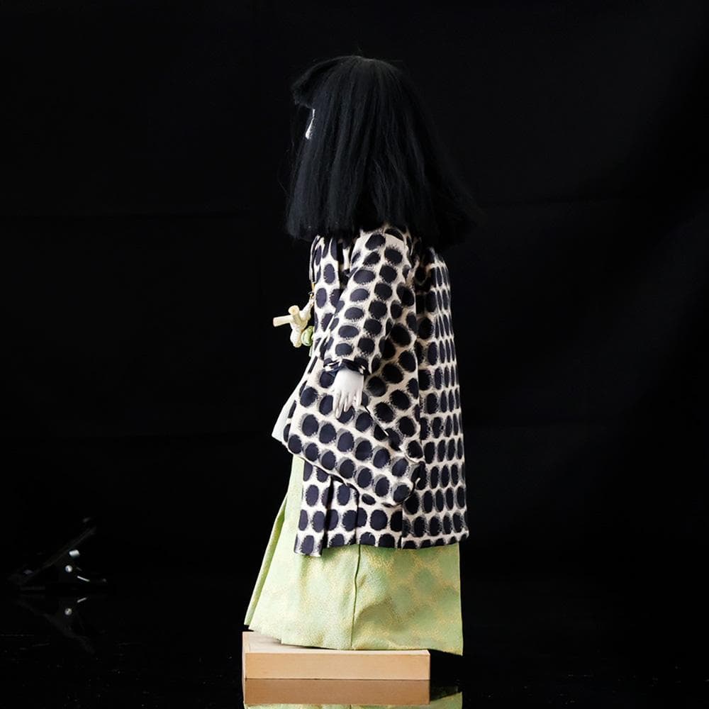 T　維文作　市松人形　曰く付き　呪いの市松人形　ホラー　着物　工芸品