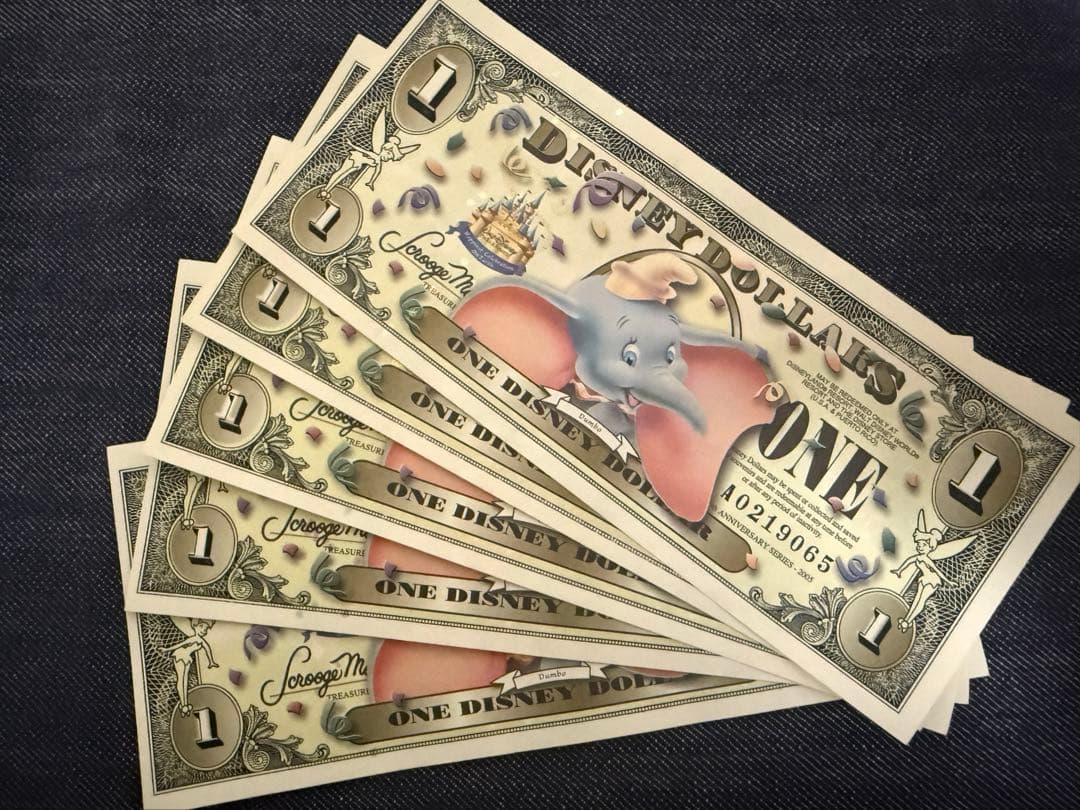 ディズニーダラー2005年3種類セットdisneydollars