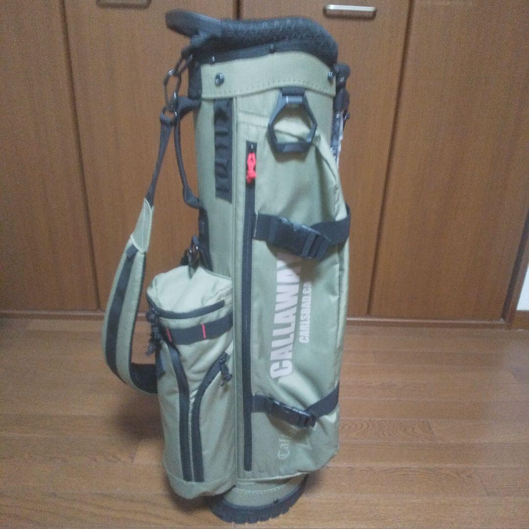 CALLAWAY レイドバックスタンドキャディバッグ カーキ色 カバー付き
