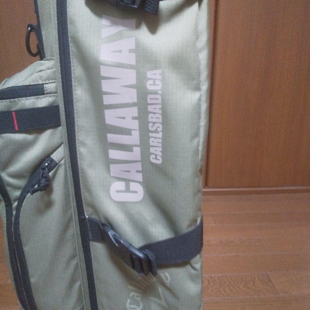 CALLAWAY レイドバックスタンドキャディバッグ カーキ色 カバー付き