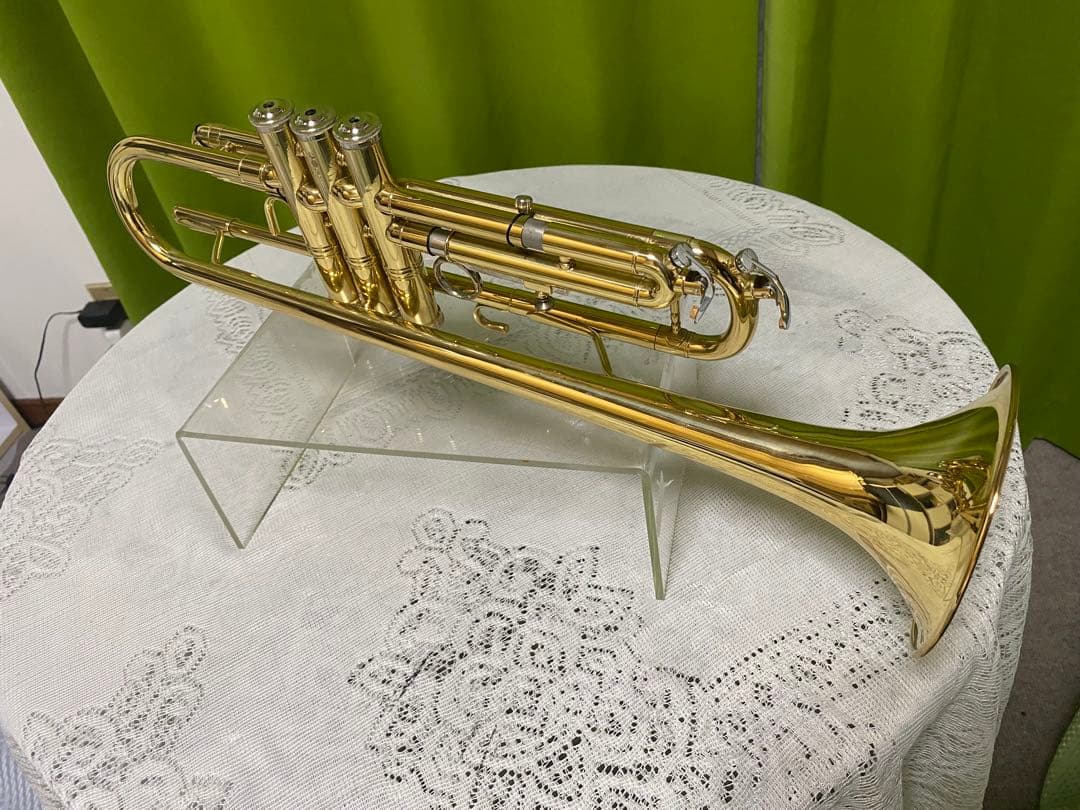 美品　メビウス100　ゴールド　トランペット 新品マウスピース付き