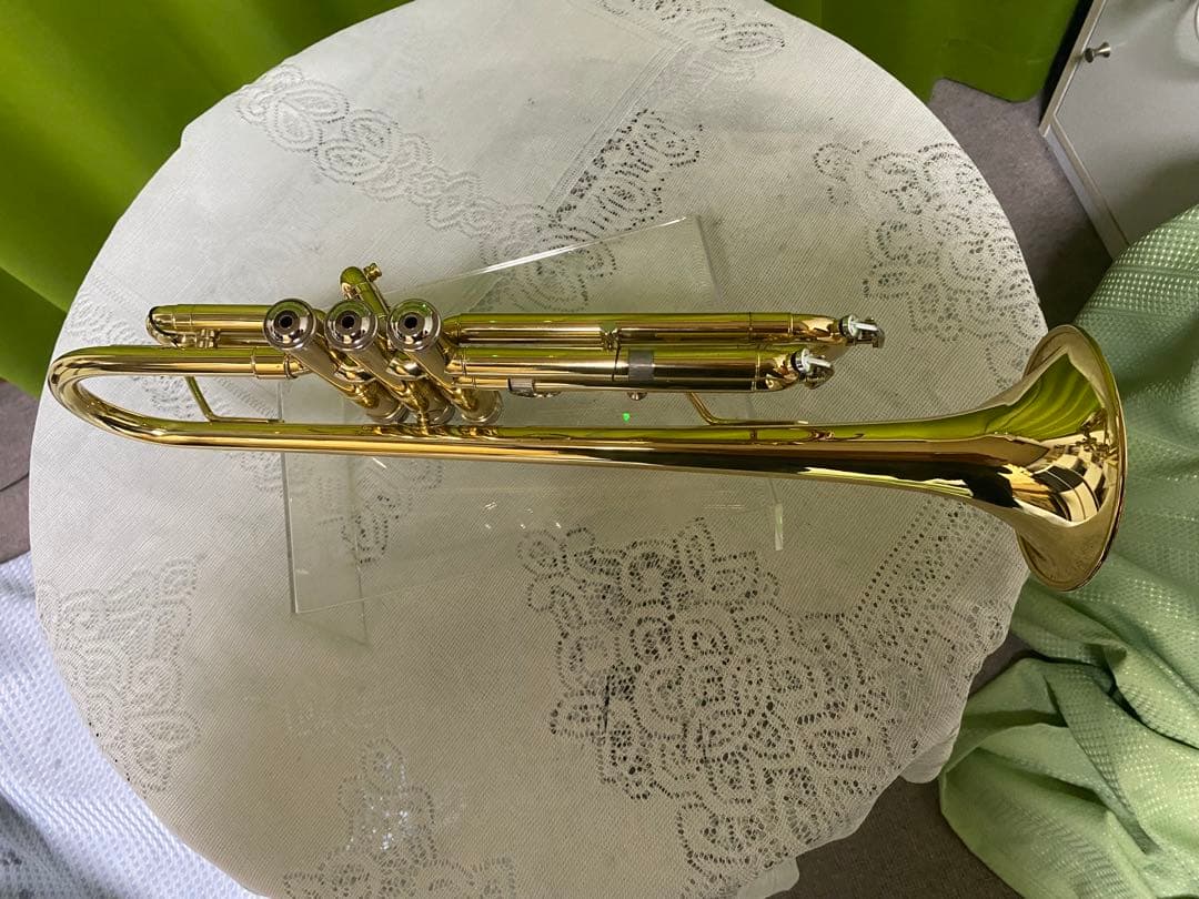 美品　メビウス100　ゴールド　トランペット 新品マウスピース付き