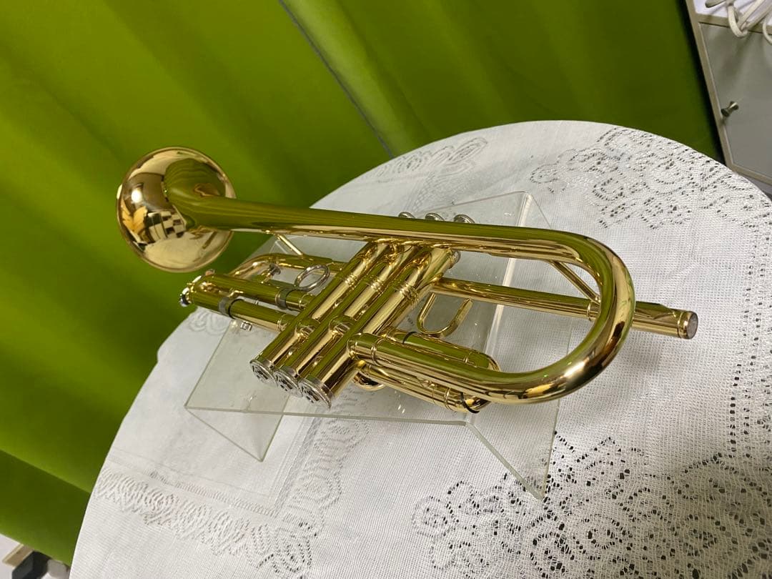 美品　メビウス100　ゴールド　トランペット 新品マウスピース付き