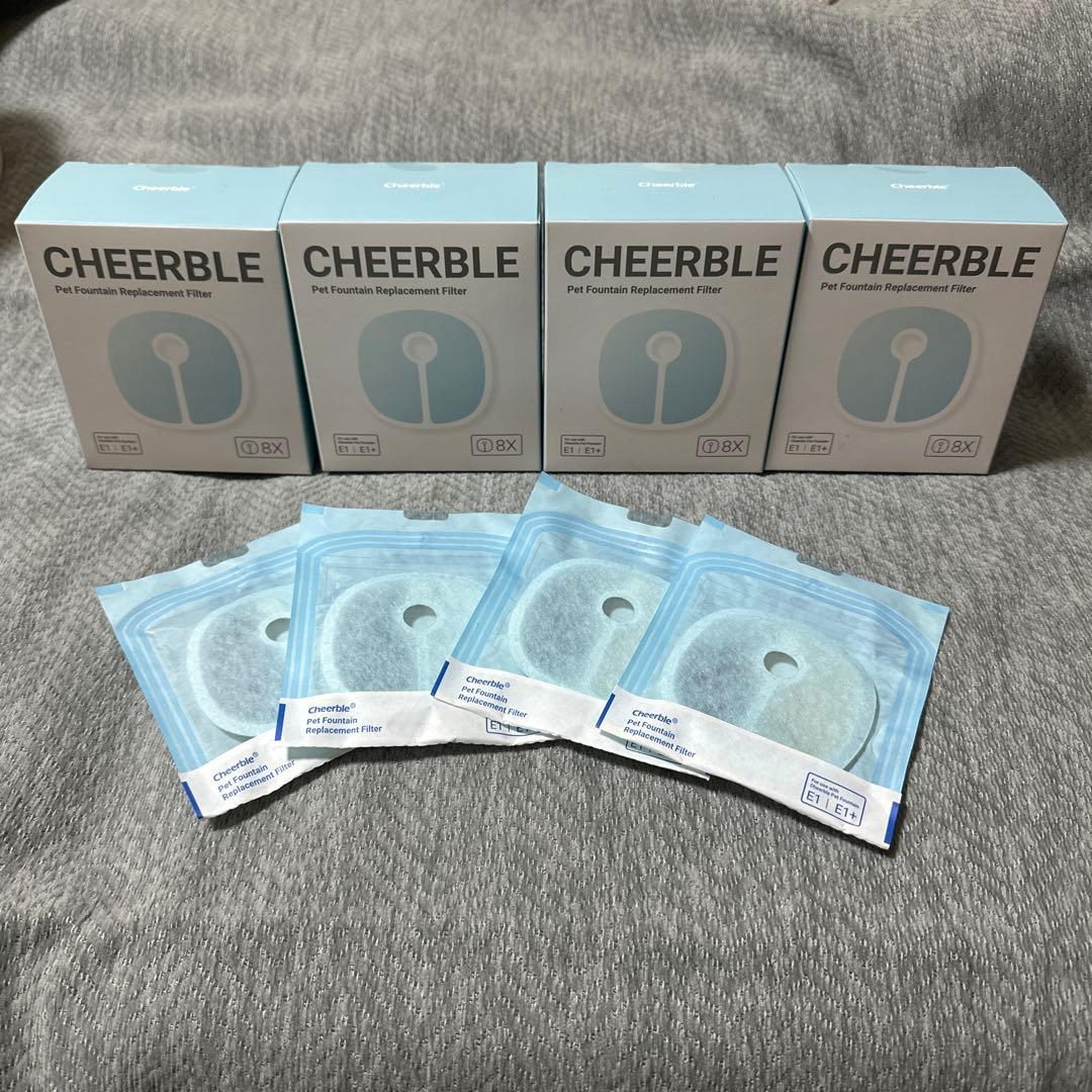 Cheerble 猫自動給水器 ポンプレス コードレス＋正規品フィルター36枚付