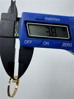 《美品/日本製18金》K18ゴールド オープンリング1.19g 11号