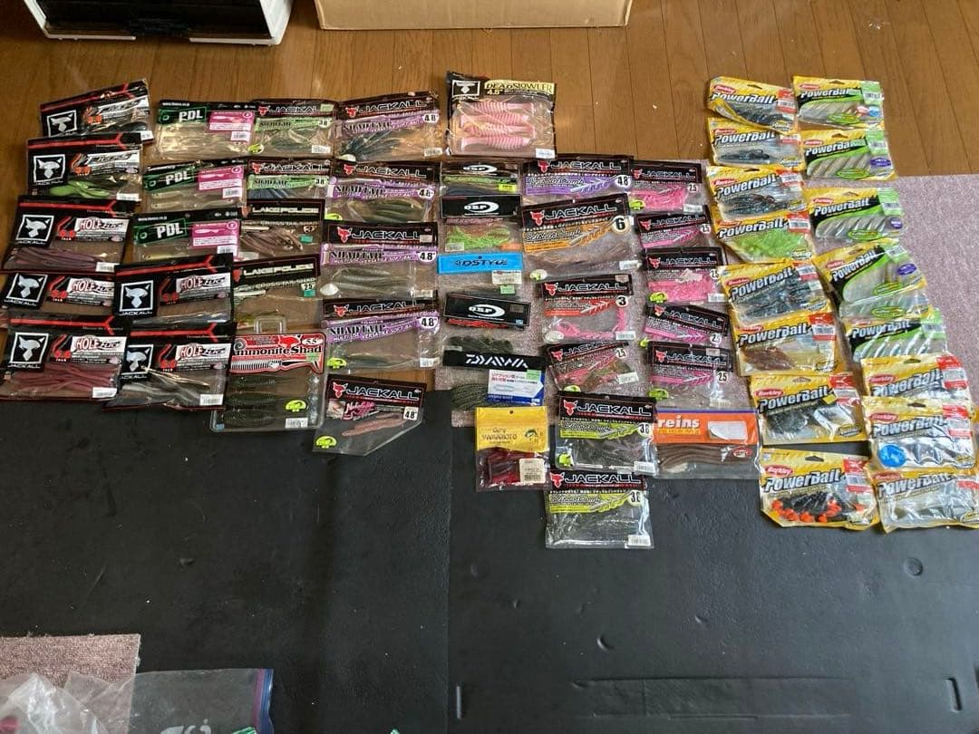 バス用メーカー色々ワームルアーセット
