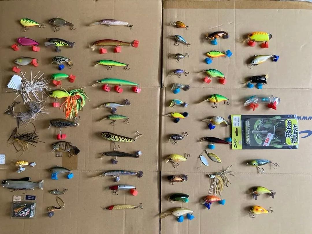 バス用メーカー色々ワームルアーセット