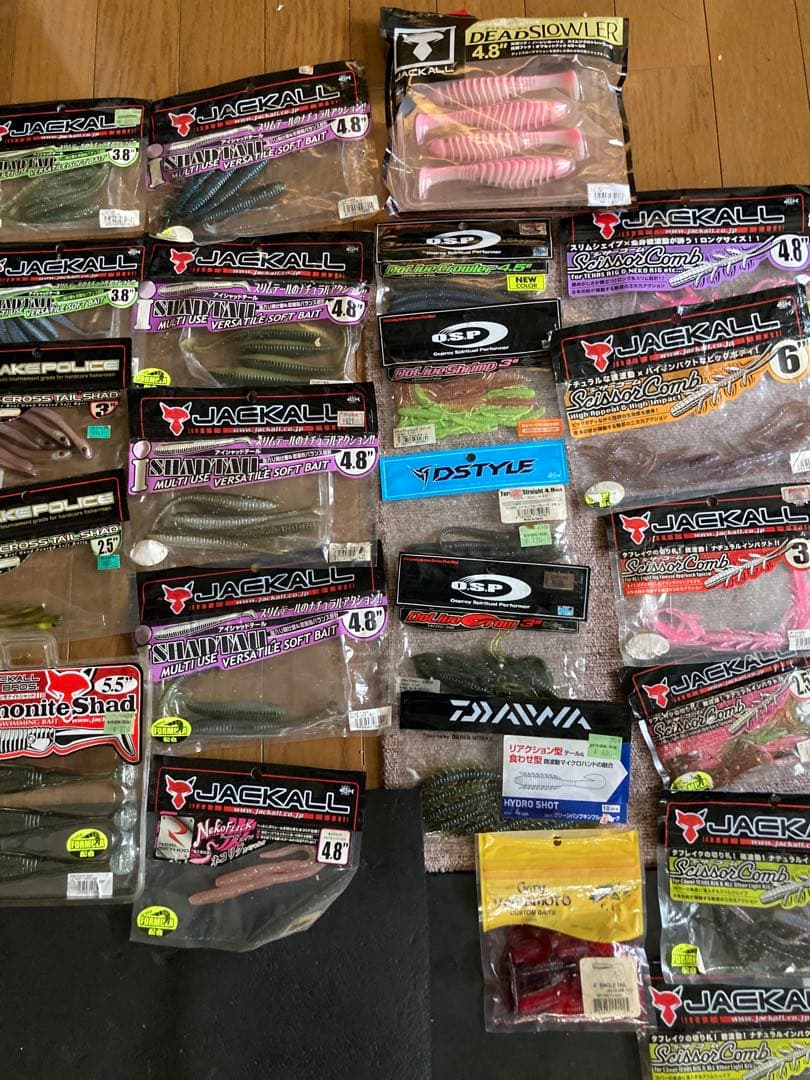バス用メーカー色々ワームルアーセット