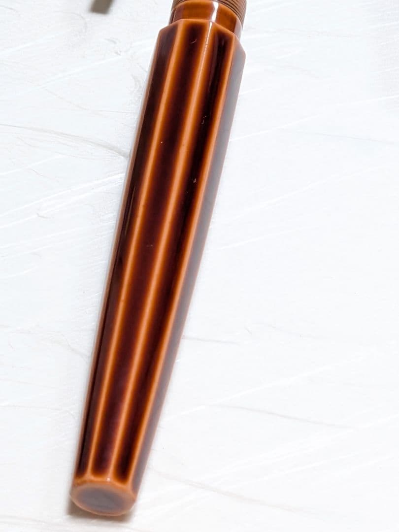 中屋万年筆 鴇溜 14k ゴールドニブ 細軟 十角 ライター ポータブル