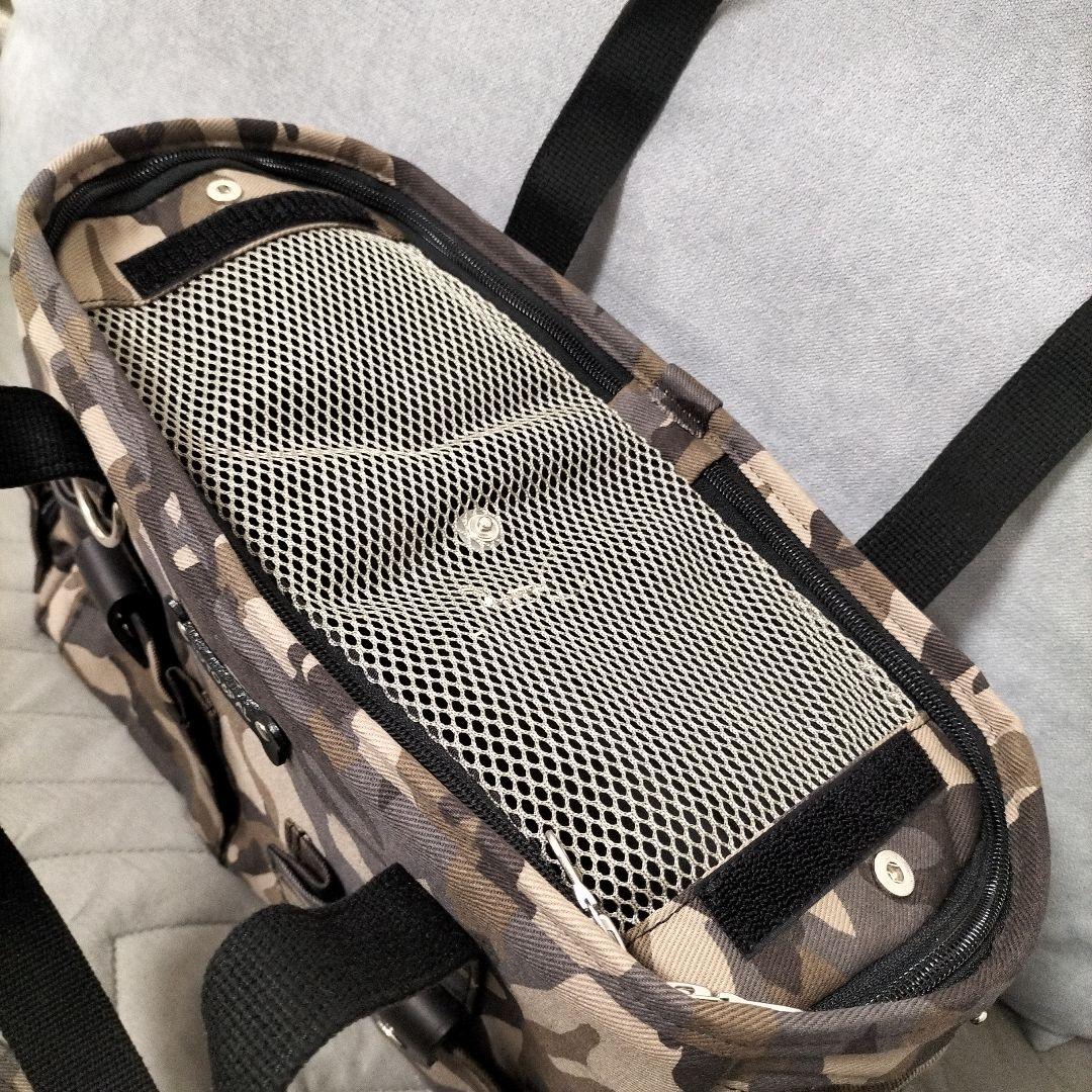 【未使用】Toto&Pal 迷彩柄キャリーバッグ　小型犬用