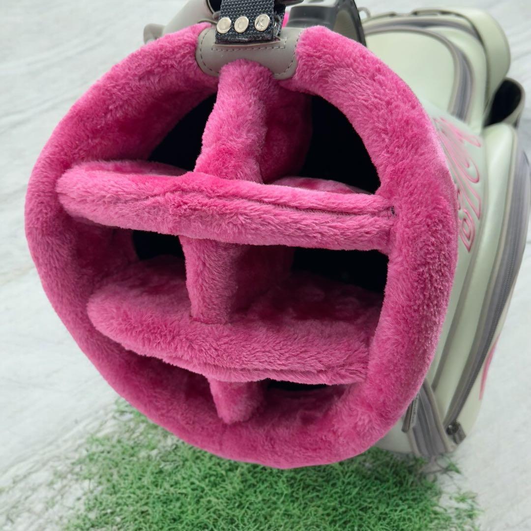 DOCUSドゥーカス ツアーモデルキャディーバッグ 2016 ピンク/グレー