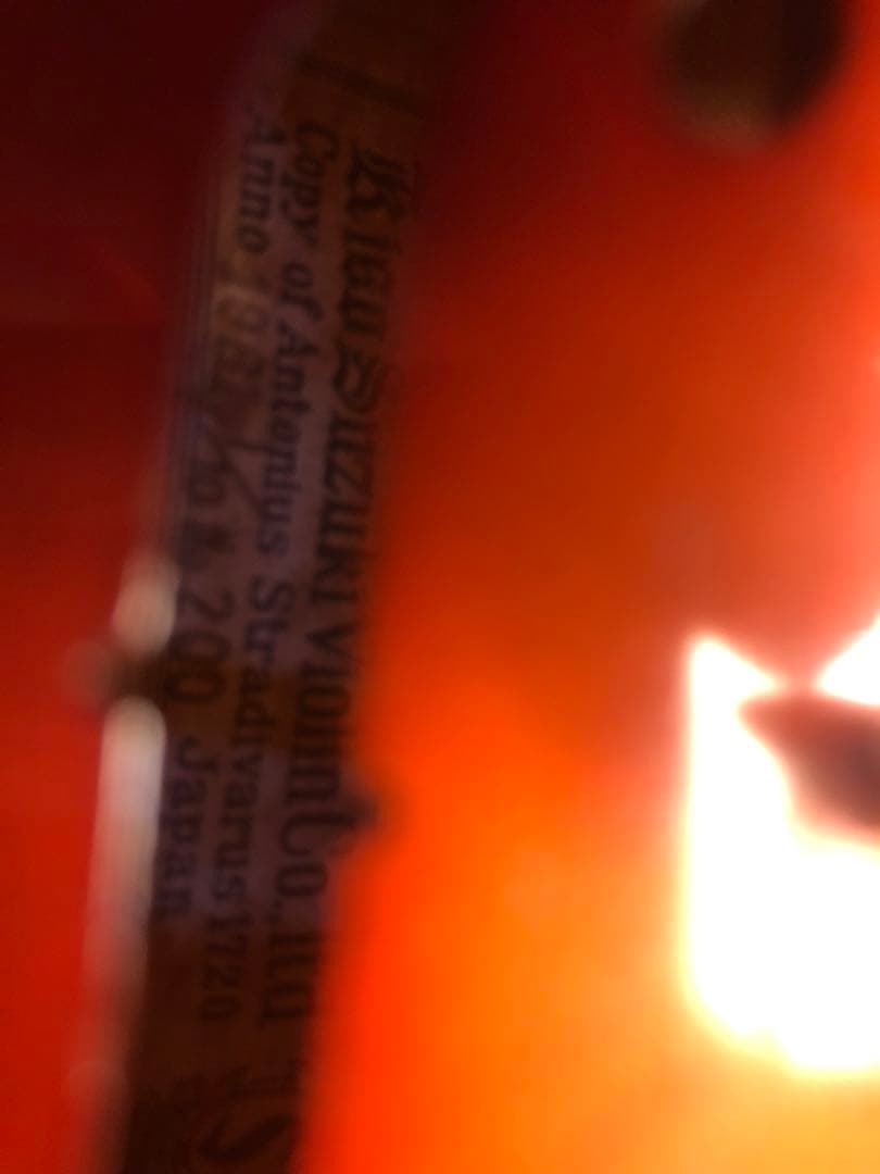 【駒&魂柱調整済】Suzuki分数バイオリンNo200 1/10 1981