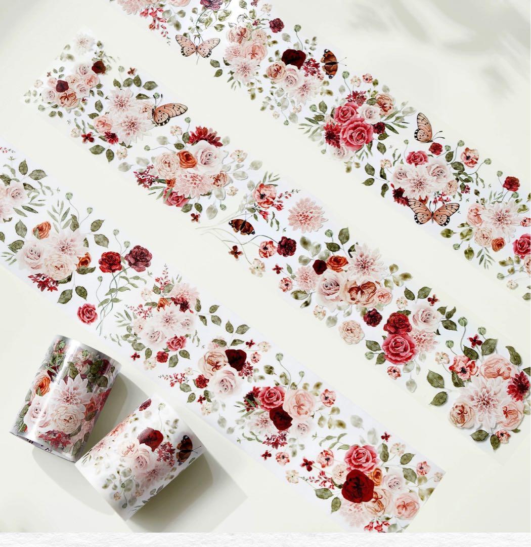 WT《花漾缤纷》海外マスキングテープ　マステ 【2616】