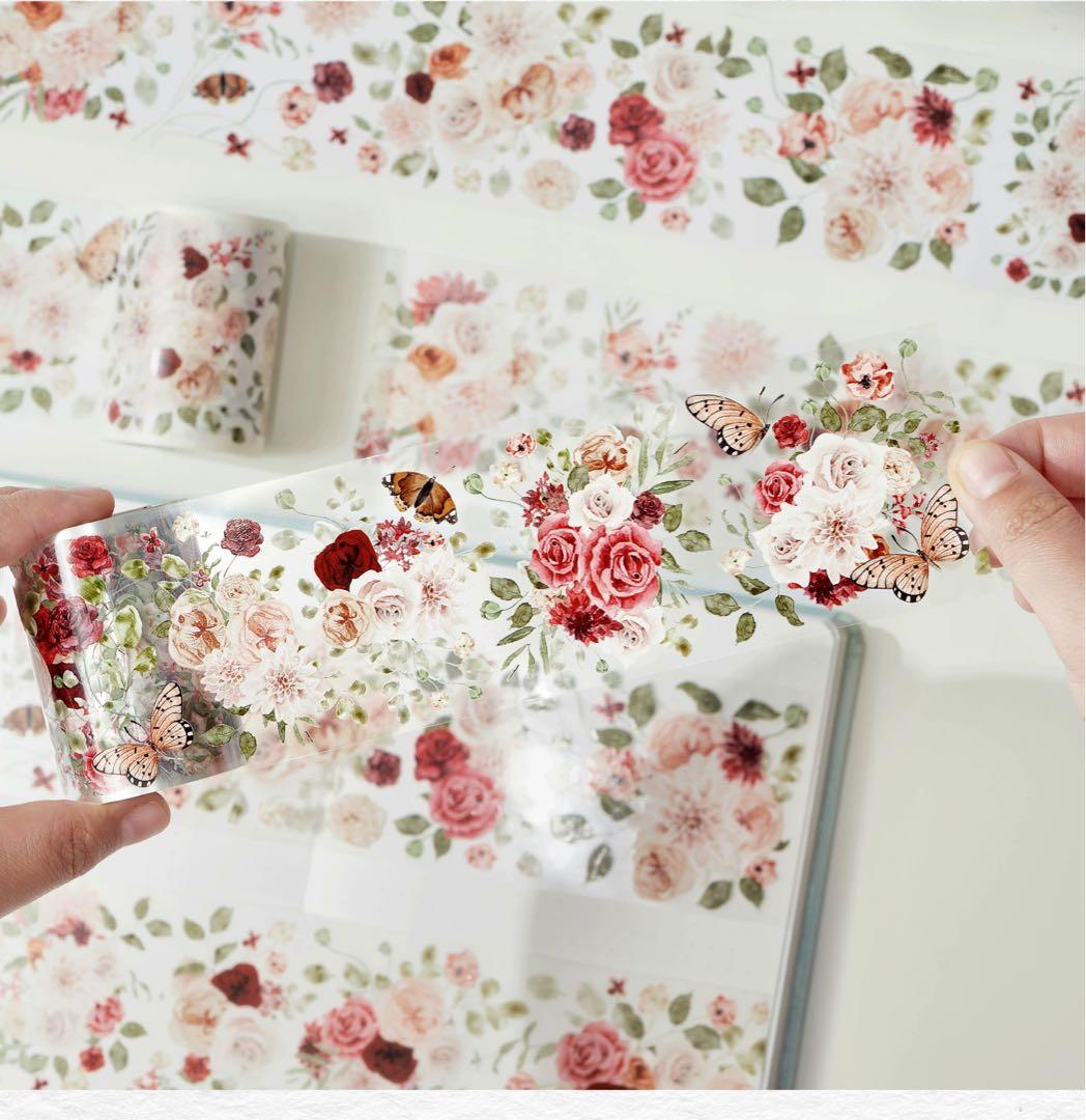 WT《花漾缤纷》海外マスキングテープ　マステ 【2616】