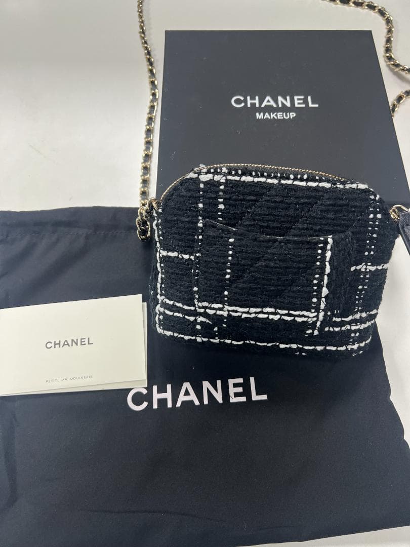 ✨VIP顧客へ数量限定 ツイードミニバッグ ブラック・ホワイト