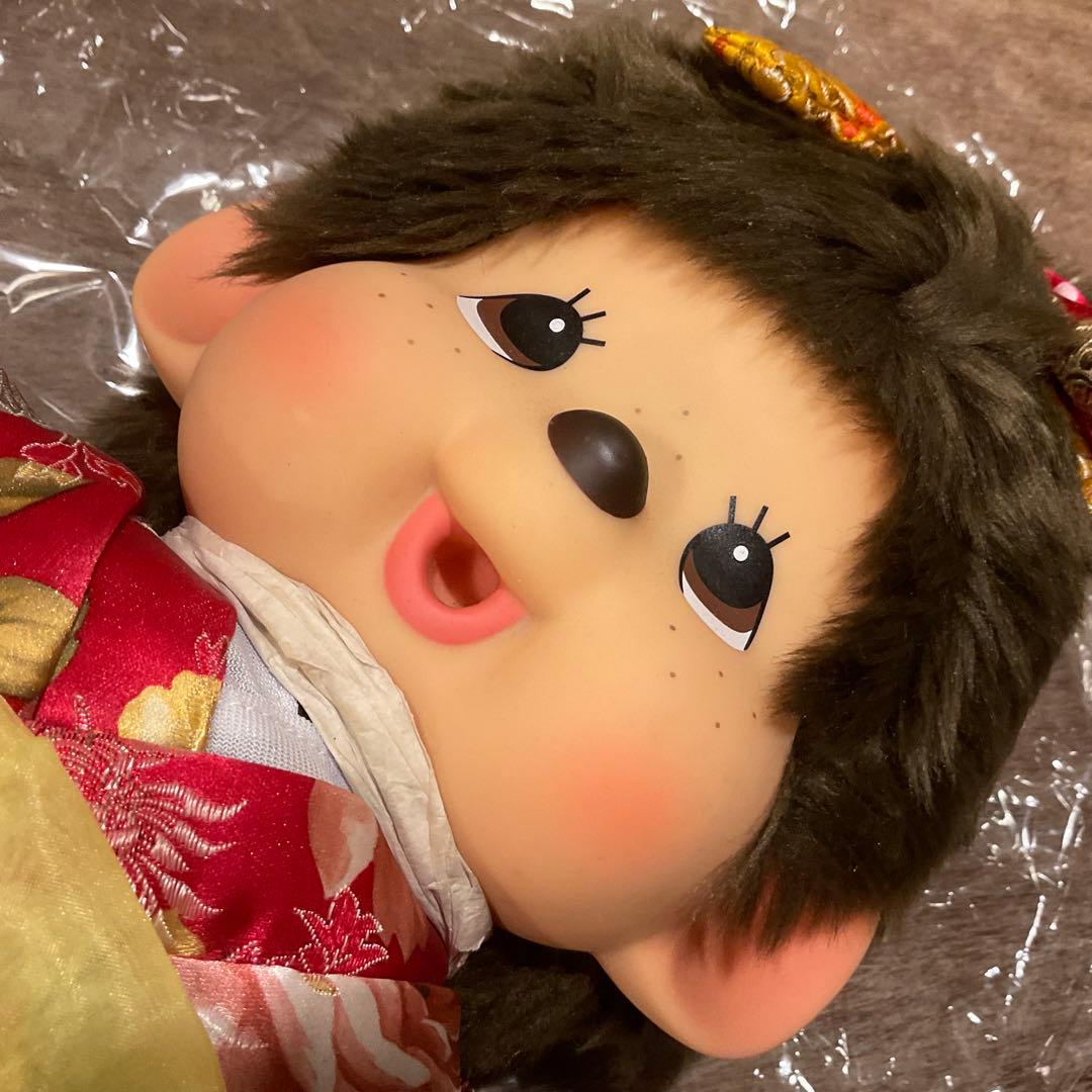 新品 未使用！振袖 モンチッチ Ｌ 女の子 大きい ぬいぐるみ 人形 セキグチ