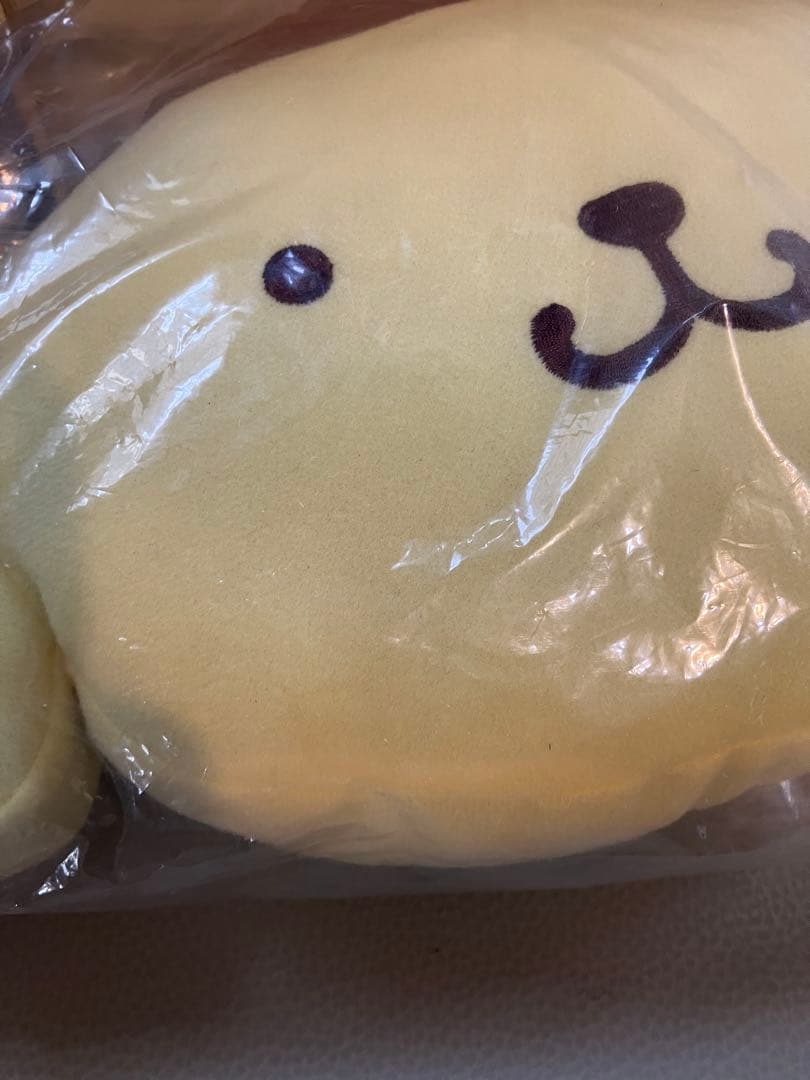 ポムポムプリン　ダイカット　フェイスクッション
